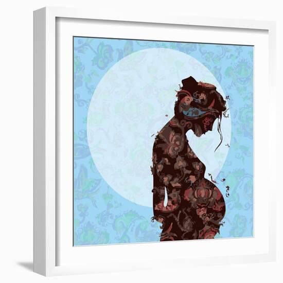 Pregnant-Teofilo Olivieri-Framed Giclee Print