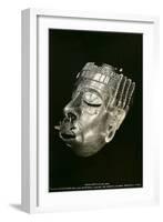 Prehispanic Gold Mask, Oaxaca, Mexico-null-Framed Art Print