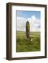 Prehistoric Anicent Stone in Landscape against Blue Sky-Veneratio-Framed Photographic Print