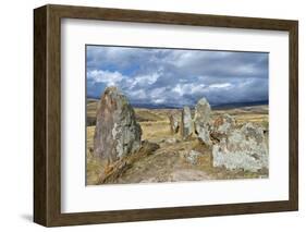 Prehistoric archaeological Karer site of Zorats, Sisian, Syunik Province, Armenia, Caucasus, Asia-G&M Therin-Weise-Framed Photographic Print