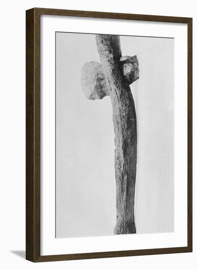 Prehistoric Axe on Display-null-Framed Photographic Print