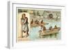 Prehistoric Boats-null-Framed Giclee Print