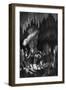 Prehistoric Cave Burial-Georges Devy-Framed Art Print