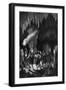 Prehistoric Cave Burial-Georges Devy-Framed Art Print