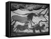 Prehistoric Cave Painting of Animals-Ralph Morse-Framed Stretched Canvas