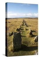 Prehistoric Ceremonial Lines of Stones-David-Stretched Canvas