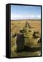 Prehistoric Ceremonial Lines of Stones-David-Framed Stretched Canvas