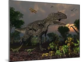 Prehistoric Dinosaurs Roam Freely Where Time Stands Still-Stocktrek Images-Mounted Photographic Print