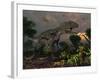 Prehistoric Dinosaurs Roam Freely Where Time Stands Still-Stocktrek Images-Framed Photographic Print