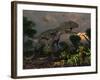 Prehistoric Dinosaurs Roam Freely Where Time Stands Still-Stocktrek Images-Framed Photographic Print
