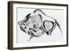 Prehistoric Drawing of a Bison-null-Framed Giclee Print