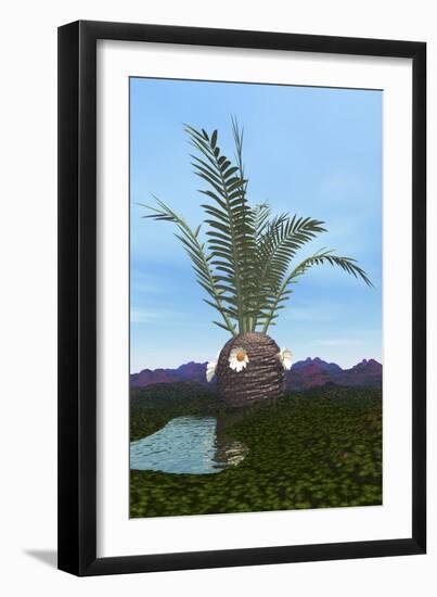 Prehistoric Era Cycadeoidea Tree-Stocktrek Images-Framed Art Print