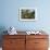 Prehistoric Glyptodonts Graze on Grassy Plains. an Eremotherium Is in the Background-null-Framed Art Print displayed on a wall