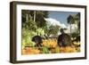 Prehistoric Glyptodonts Graze on Grassy Plains-null-Framed Photographic Print