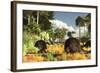 Prehistoric Glyptodonts Graze on Grassy Plains-null-Framed Photographic Print