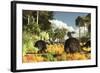 Prehistoric Glyptodonts Graze on Grassy Plains-null-Framed Photographic Print