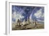 Prehistoric Landmark of Stonehenge - by John Constable-null-Framed Photographic Print