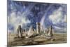 Prehistoric Landmark of Stonehenge - by John Constable-null-Mounted Photographic Print