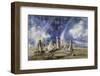 Prehistoric Landmark of Stonehenge - by John Constable-null-Framed Photographic Print