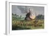 Prehistoric Mammoth Hunt-null-Framed Giclee Print