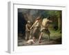 Prehistoric Man Hunting Bears, 1832-Emmanuel Benner-Framed Giclee Print