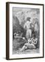 Prehistoric Men Depicting Deer-Emile Antoine Bayard-Framed Giclee Print