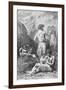 Prehistoric Men Depicting Deer-Emile Antoine Bayard-Framed Giclee Print