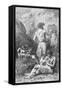 Prehistoric Men Depicting Deer-Emile Antoine Bayard-Framed Stretched Canvas