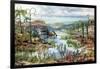 Prehistoric, Middle Devonian Landscape-Science Source-Framed Giclee Print