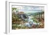 Prehistoric, Middle Devonian Landscape-Science Source-Framed Giclee Print