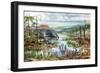 Prehistoric, Middle Devonian Landscape-Science Source-Framed Premium Giclee Print