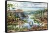 Prehistoric, Middle Devonian Landscape-Science Source-Framed Stretched Canvas