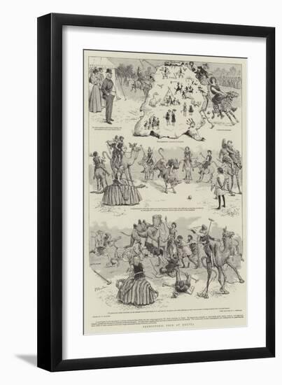 Prehistoric Polo at Quetta-William Ralston-Framed Giclee Print