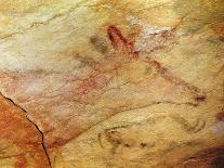 Prehistoric Art: Scene of the Well: a Man with a Bird Head and Seems to Fall or Being Pushed by a B-Prehistoric Prehistoric-Giclee Print