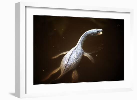 Prehistoric Reconstruction: Plesiosaurus Macrocephalus-null-Framed Photographic Print