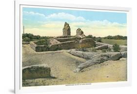 Prehistoric Ruins, Casa Grande, Arizona-null-Framed Art Print