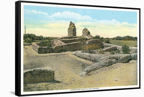 Prehistoric Ruins, Casa Grande, Arizona-null-Framed Stretched Canvas