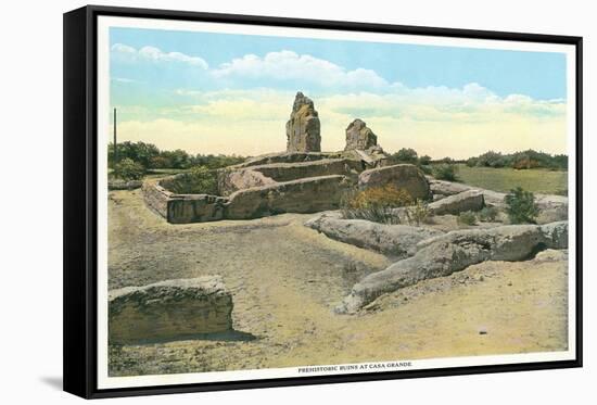 Prehistoric Ruins, Casa Grande, Arizona-null-Framed Stretched Canvas