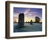 Prehistoric Stone Circle in Frost, Avebury, UNESCO World Heritage Site, Wiltshire, England, UK-Stuart Black-Framed Photographic Print