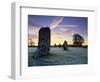 Prehistoric Stone Circle in Frost, Avebury, UNESCO World Heritage Site, Wiltshire, England, UK-Stuart Black-Framed Photographic Print