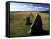 Prehistoric Stone Rows Above Merrivale, Dartmoor, Devon, England, United Kingdom-Lee Frost-Framed Stretched Canvas