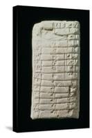 Prehistoric Tablet with Multiplication Table-null-Stretched Canvas