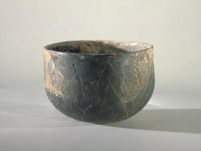 Vessel with a Ribbon-Style Decoration, Danubian Neolithic