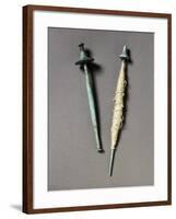 Prehistory, Iron Age, Villanovian Culture, Bronze Spindle-Whorls-null-Framed Giclee Print