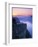 Preikestolen, Lysefjorden, Norway-Doug Pearson-Framed Photographic Print