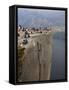 Preikestolen Rock, Lysefjorden, Rogaland, Norway, Scandinavia, Europe-Marco Cristofori-Framed Stretched Canvas