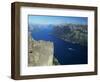 Preikestolen Rock Overlooking Lysefjord, Near Stavanger, South West Fjords, Norway-Gavin Hellier-Framed Photographic Print