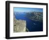 Preikestolen Rock Overlooking Lysefjord, Near Stavanger, South West Fjords, Norway-Gavin Hellier-Framed Photographic Print