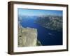 Preikestolen Rock Overlooking Lysefjord, Near Stavanger, South West Fjords, Norway-Gavin Hellier-Framed Photographic Print