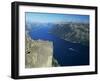 Preikestolen Rock Overlooking Lysefjord, Near Stavanger, South West Fjords, Norway-Gavin Hellier-Framed Photographic Print